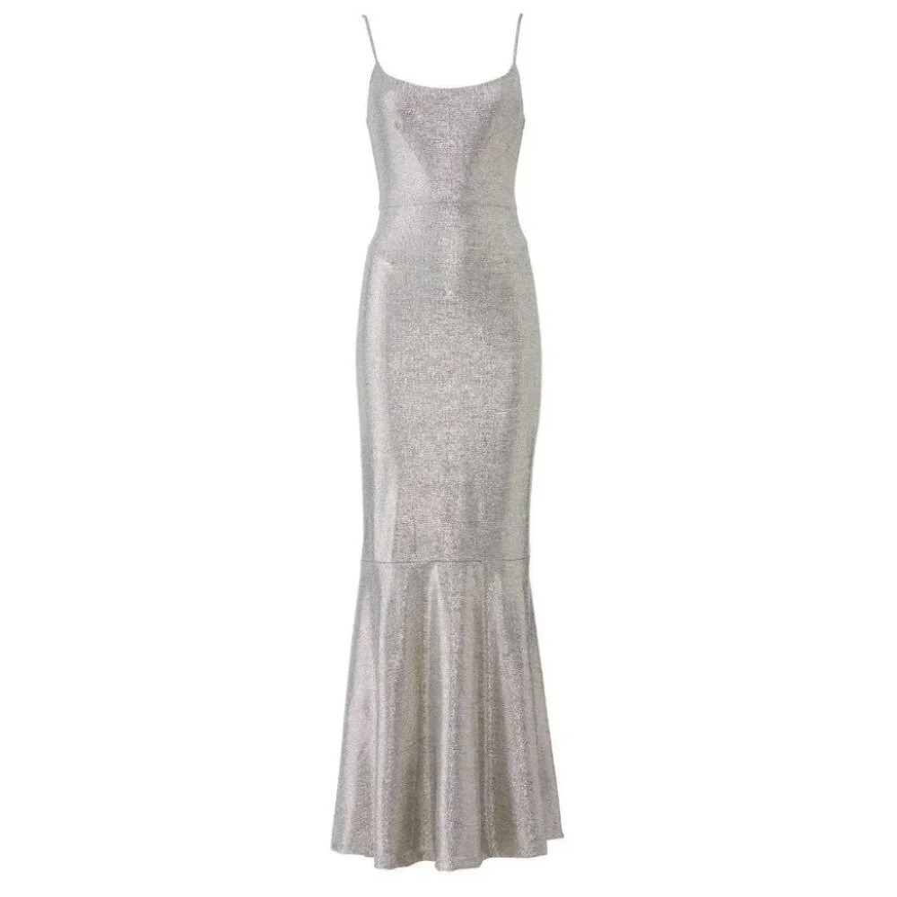 Hutch Silver Cameron Formal Maxi Gown $448 - Picture 5 of 9